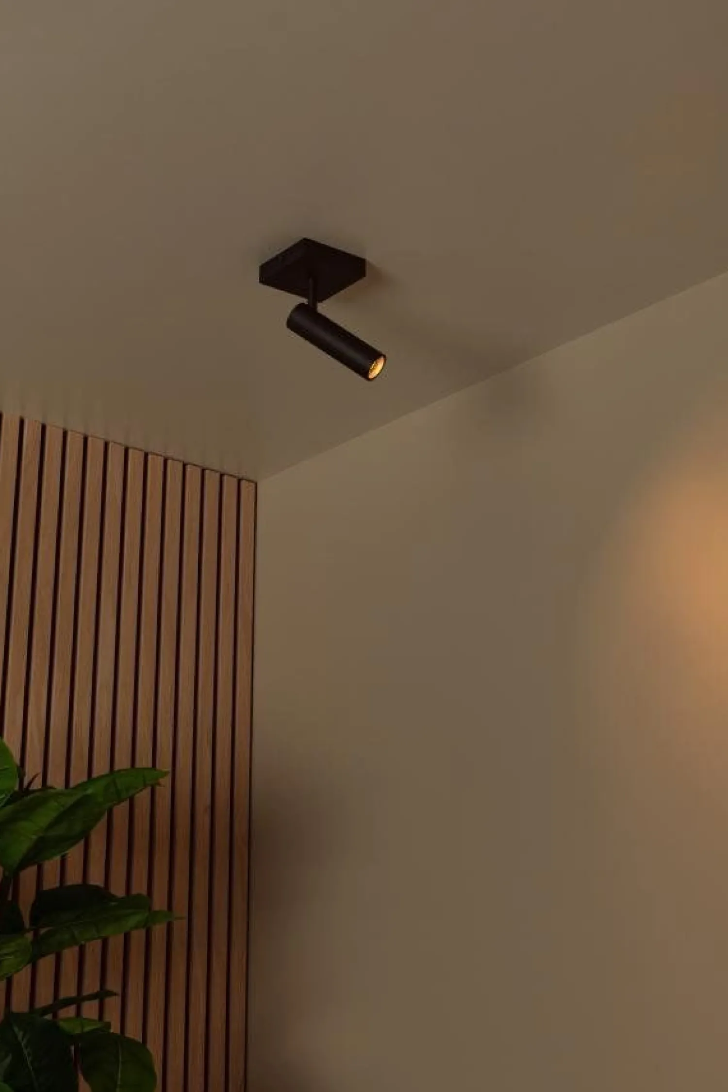 Moderne Plafondlampen|Plafondlampen-Lucide Grado Plafondspot Zwart