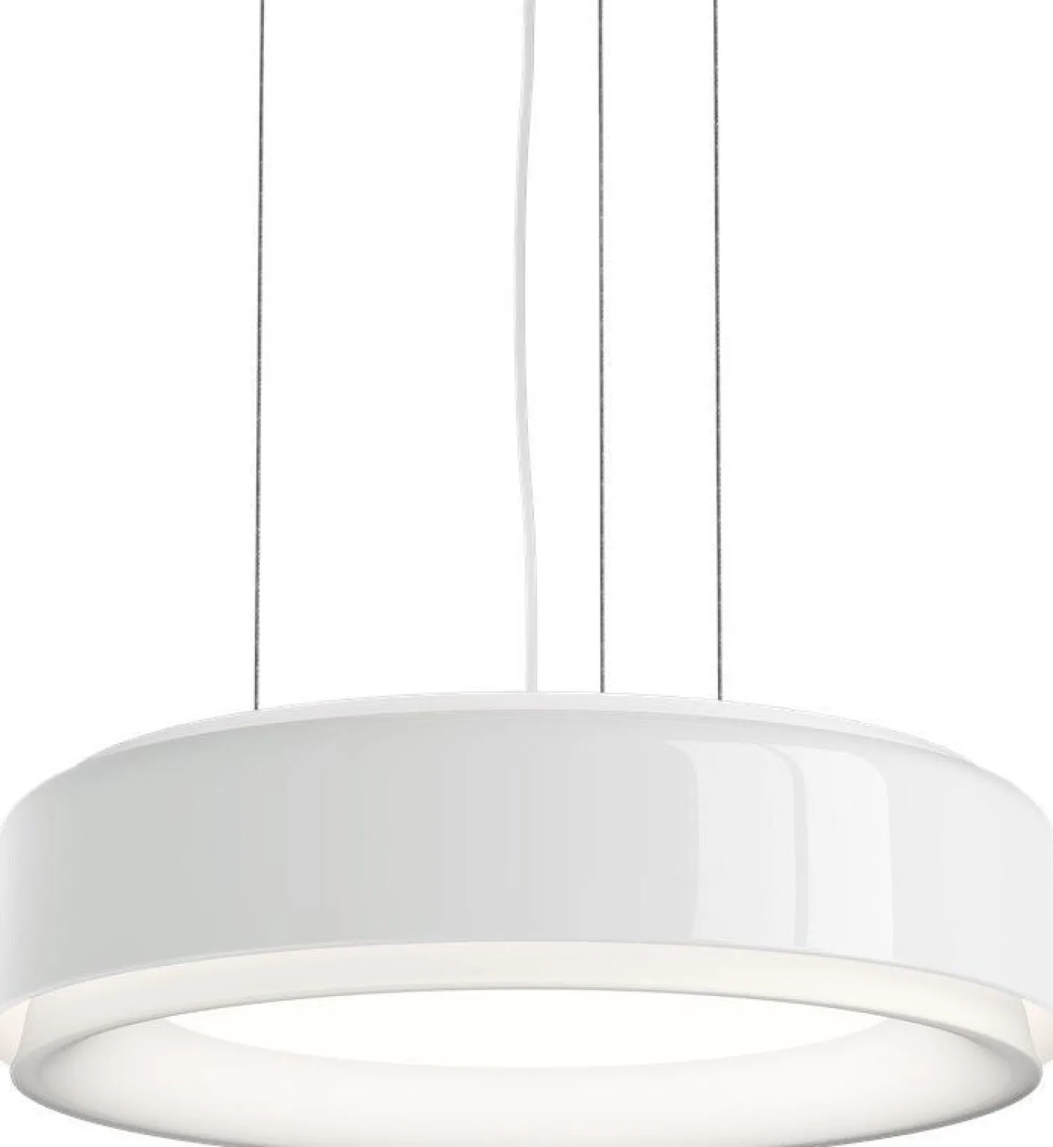Design Hanglampen|Design Hanglampen-Louis Poulsen Grand Suspended Hanglamp Champagne, Cord White