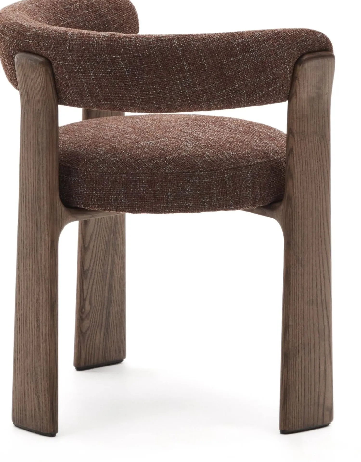 Design Stoelen-Kave Home Granite Armstoel Bruin