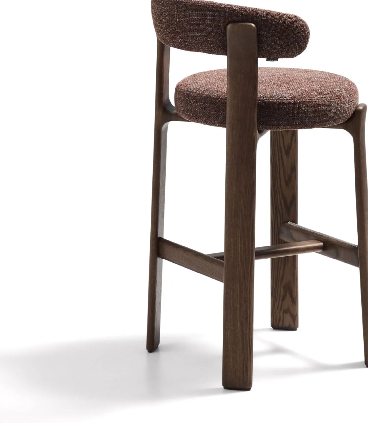 Stoffen Barkrukken-Kave Home Granite Hoog Barstoel Bruin
