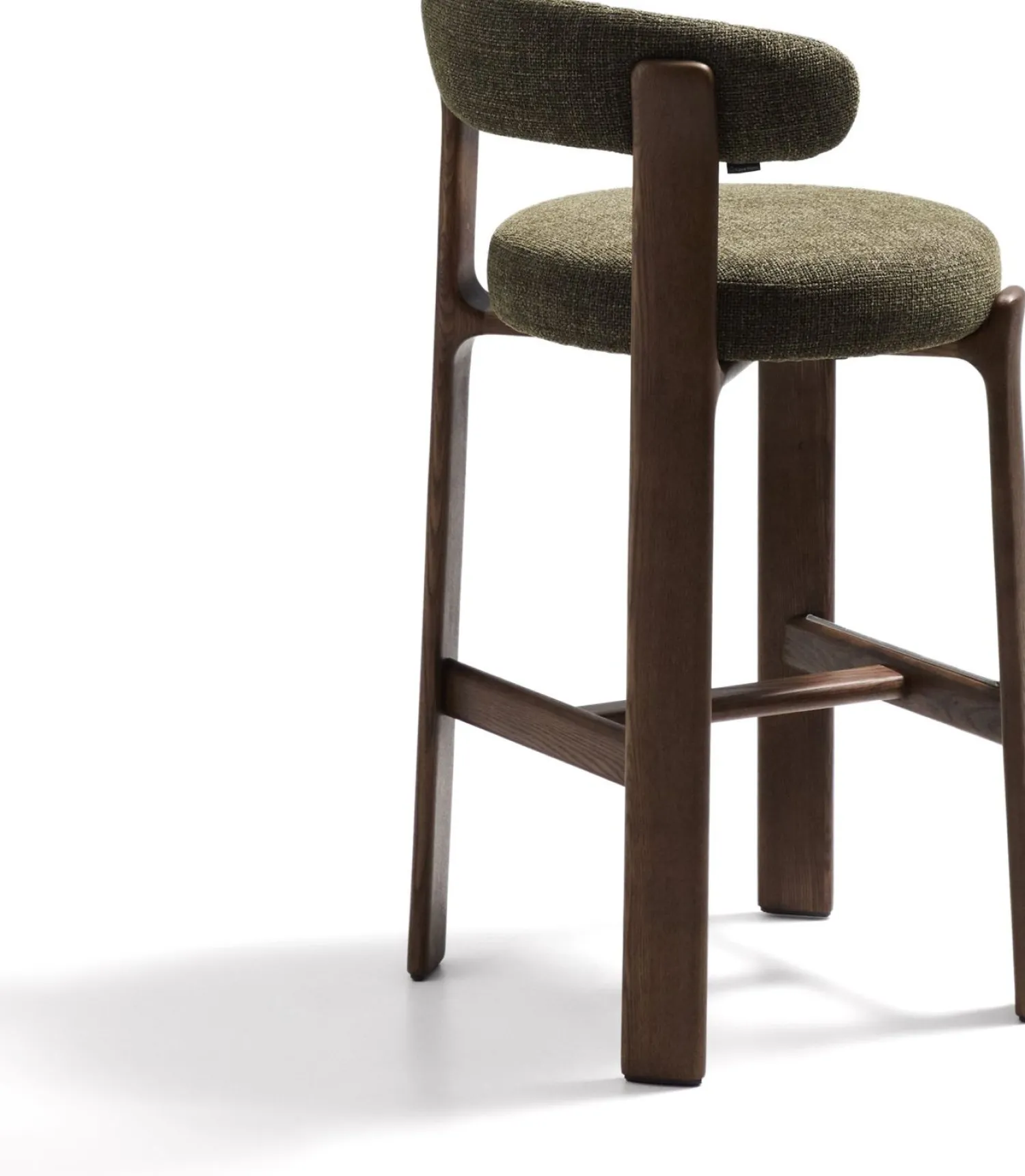 Stoffen Barkrukken-Kave Home Granite Hoog Barstoel Groen