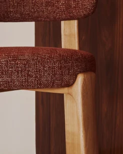 Stoffen Barkrukken-Kave Home Granite Laag Barstoel Terracotta