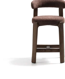 Stoffen Barkrukken-Kave Home Granite Laag Barstoel Bruin
