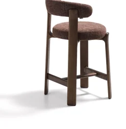 Stoffen Barkrukken-Kave Home Granite Laag Barstoel Bruin