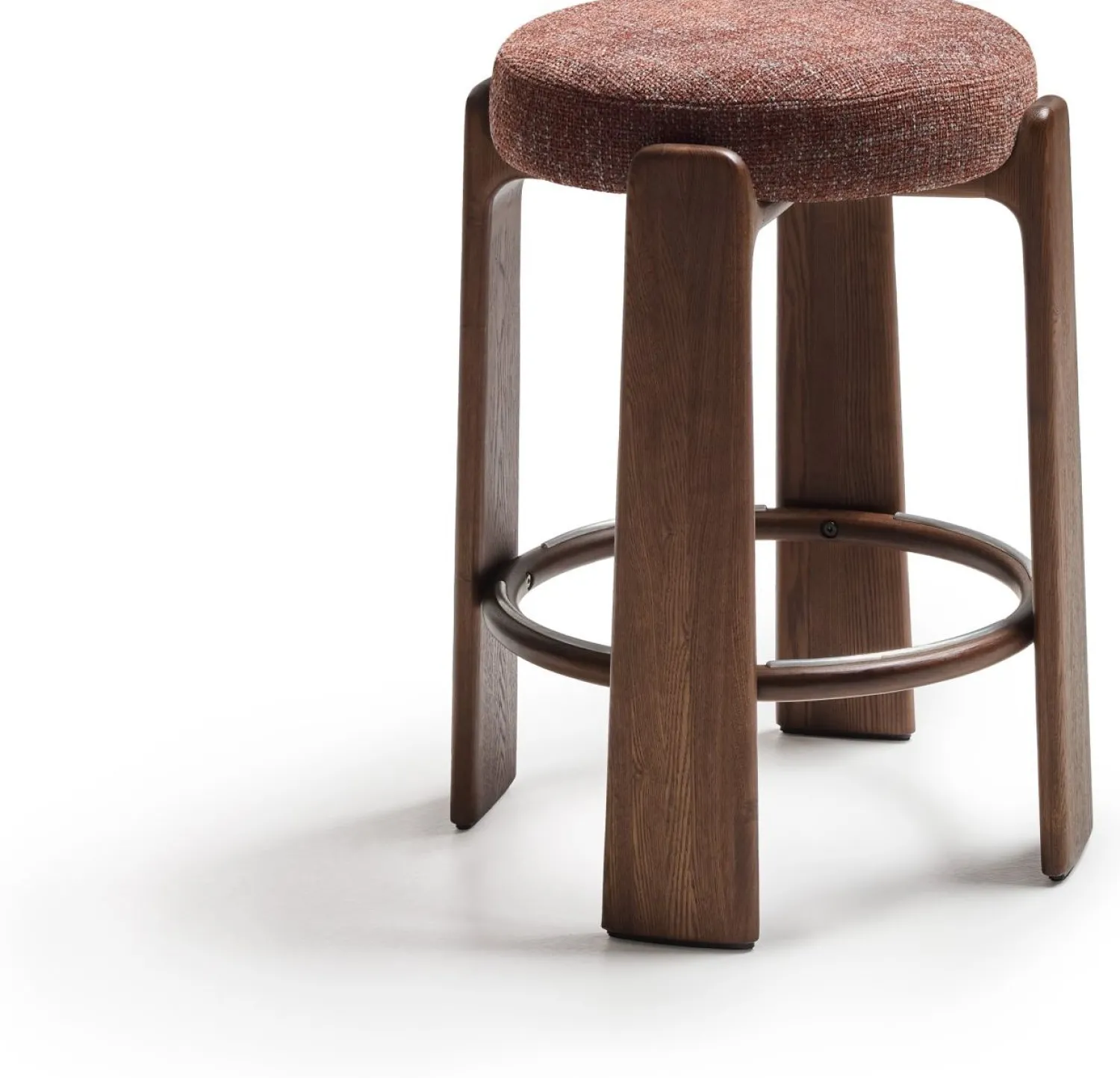 Poefjes & Krukjes-Kave Home Granite Lage Kruk Bruin