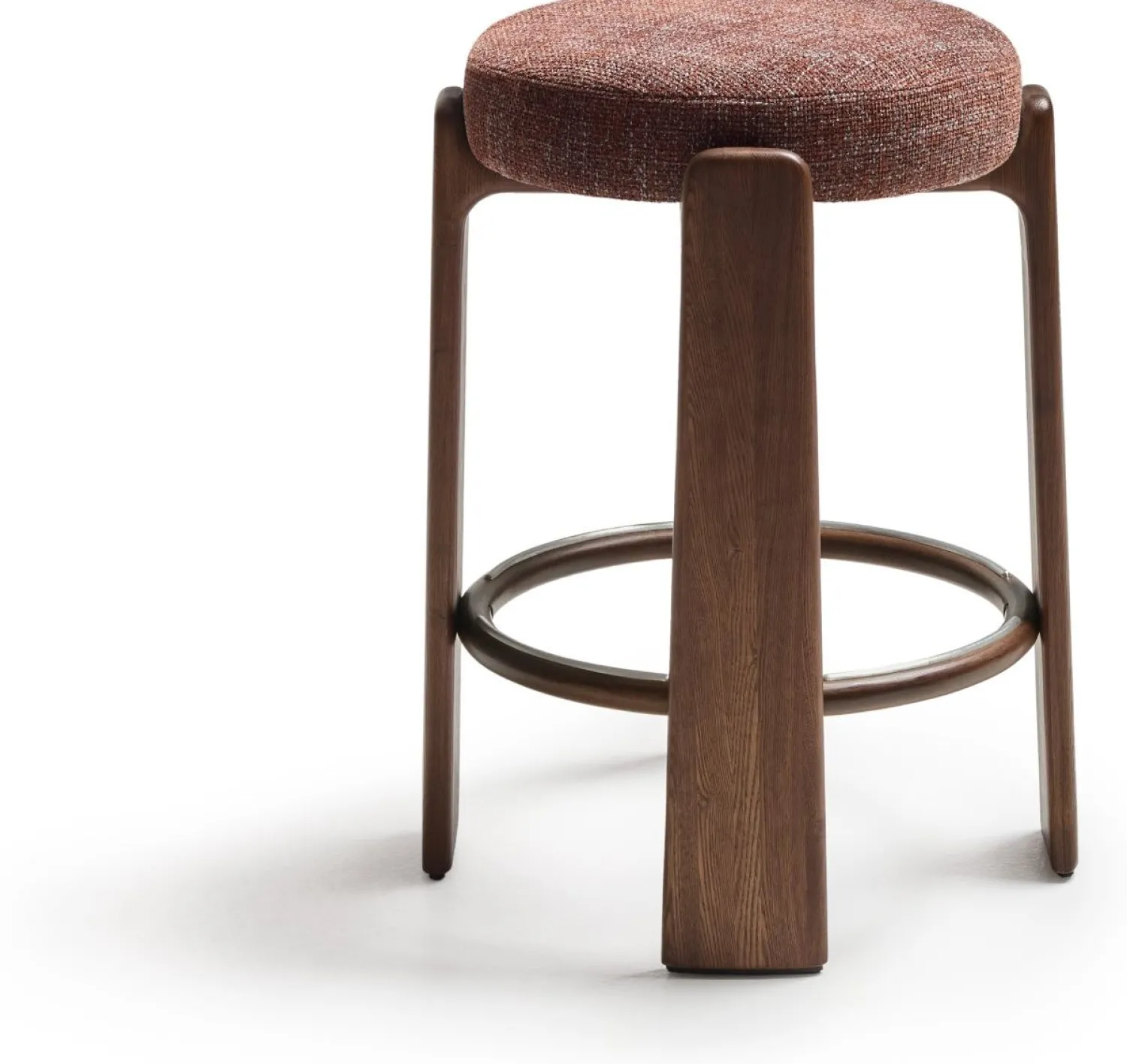 Poefjes & Krukjes-Kave Home Granite Lage Kruk Bruin