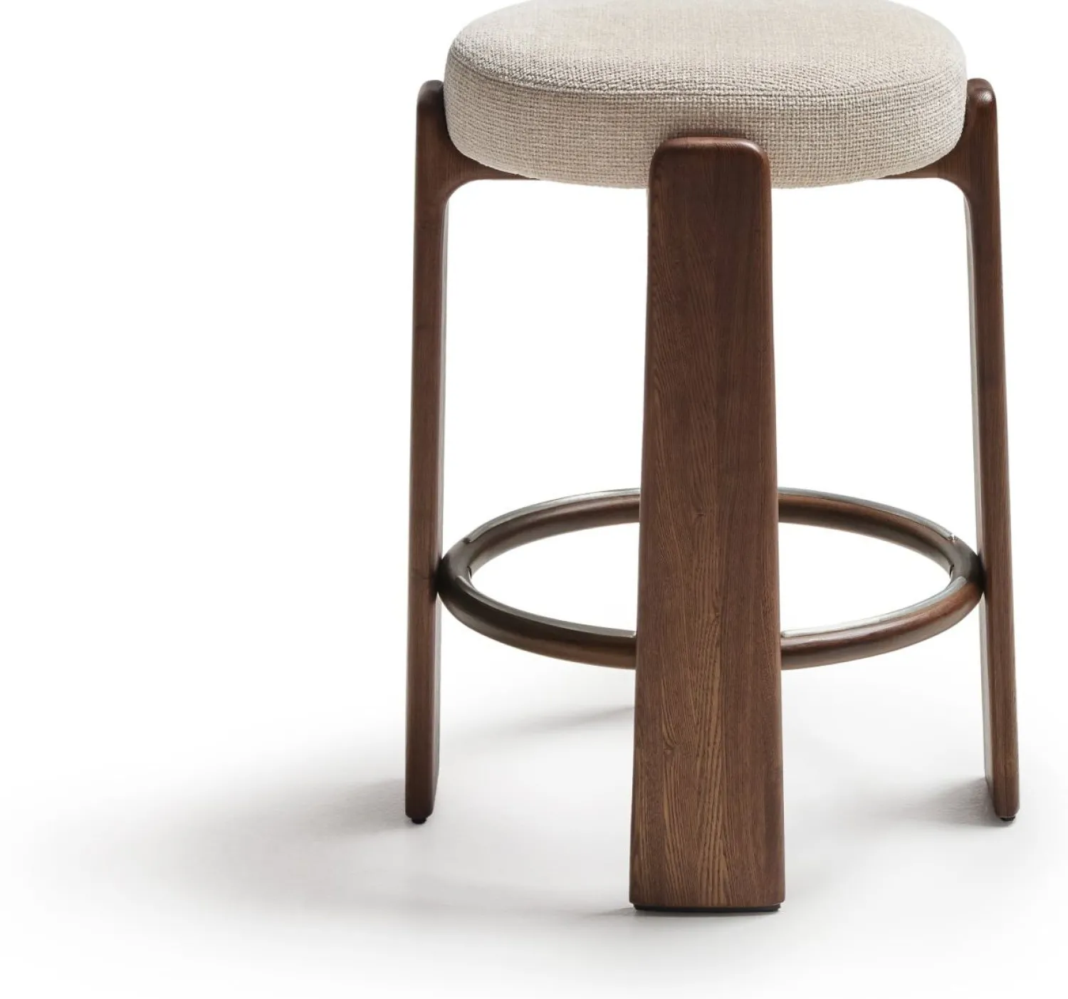 Poefjes & Krukjes-Kave Home Granite Lage Kruk Beige