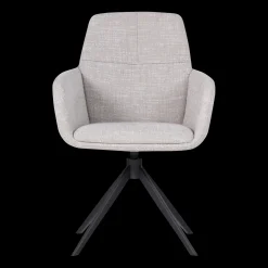 Eetkamerstoelen Met Armleuning-WOOOD Grant Eetkamerstoel Naturel Melange