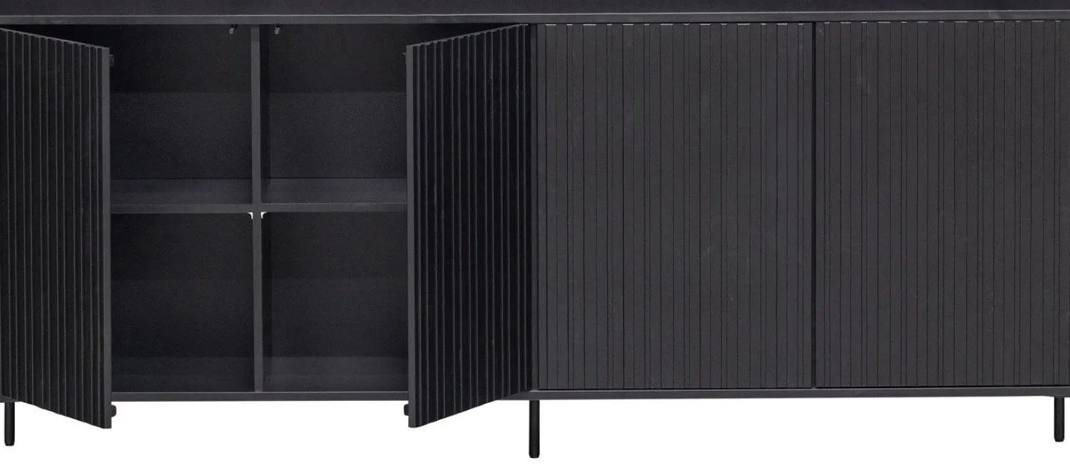 Dressoirs-WOOOD Gravure Dressoir Black