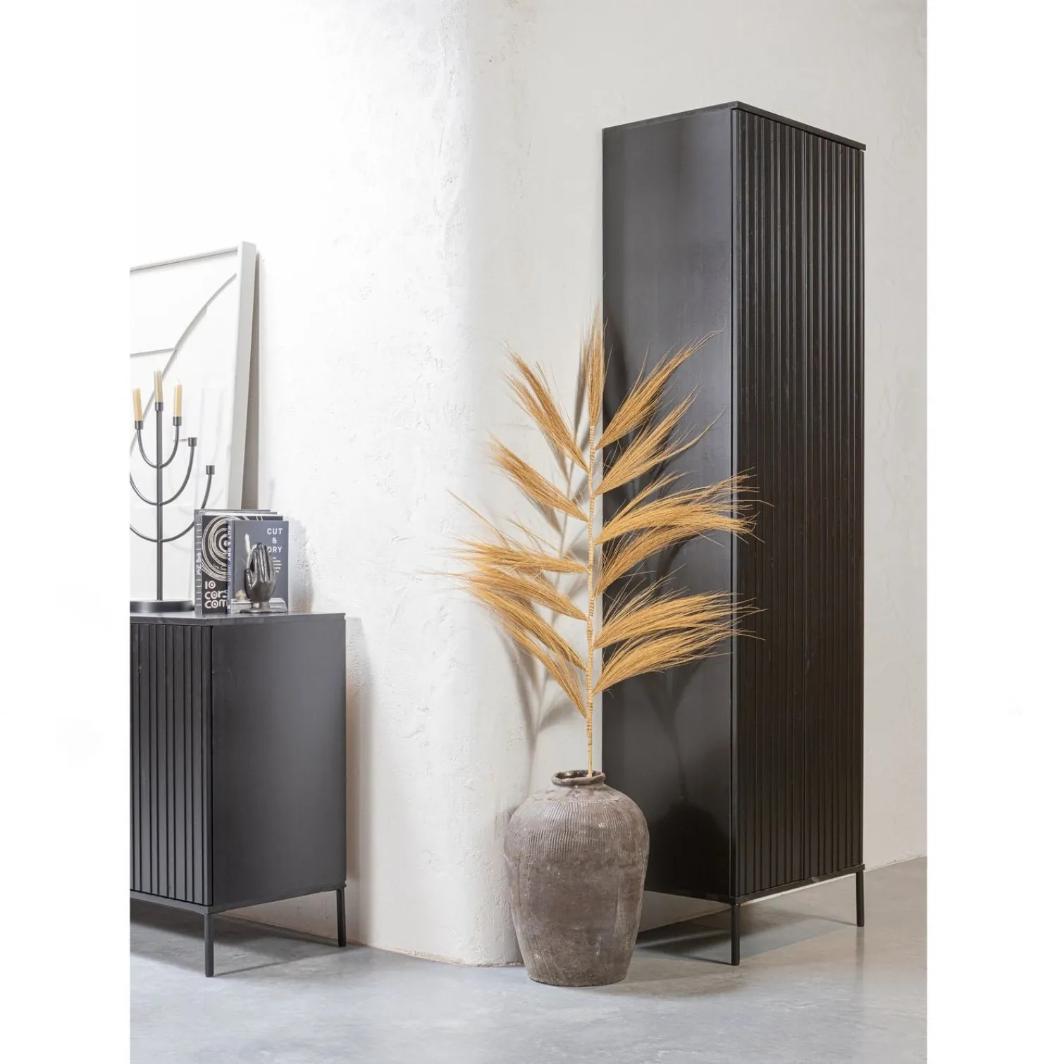 Dressoirs-WOOOD Gravure Dressoir Black