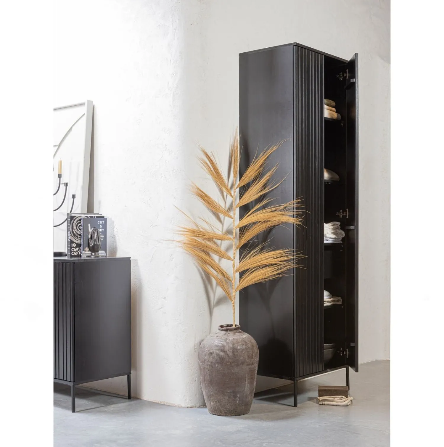 Dressoirs-WOOOD Gravure Dressoir Black