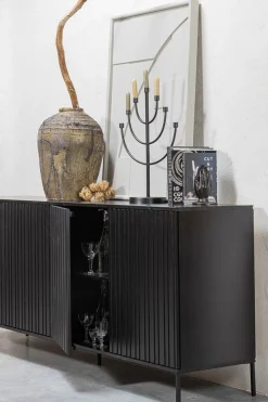 Dressoirs-WOOOD Gravure Dressoir Black