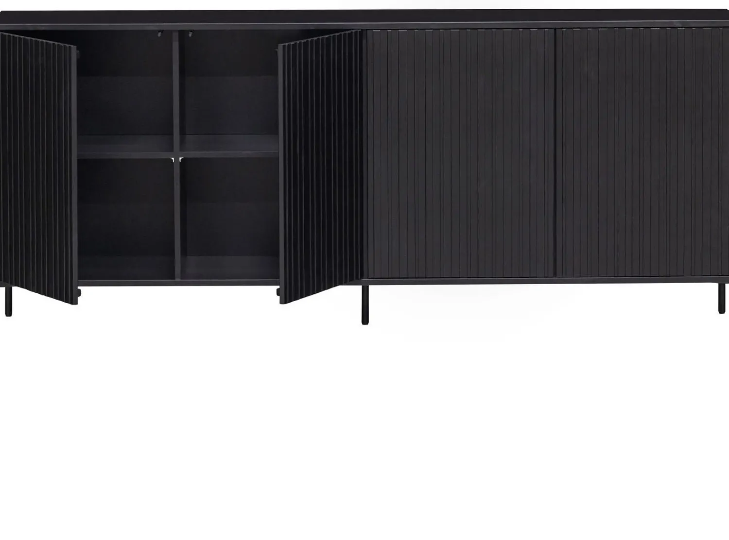 Dressoirs-WOOOD Gravure Dressoir Black