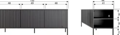 Tv-Meubels-WOOOD Gravure Medium Tv-meubel Espresso