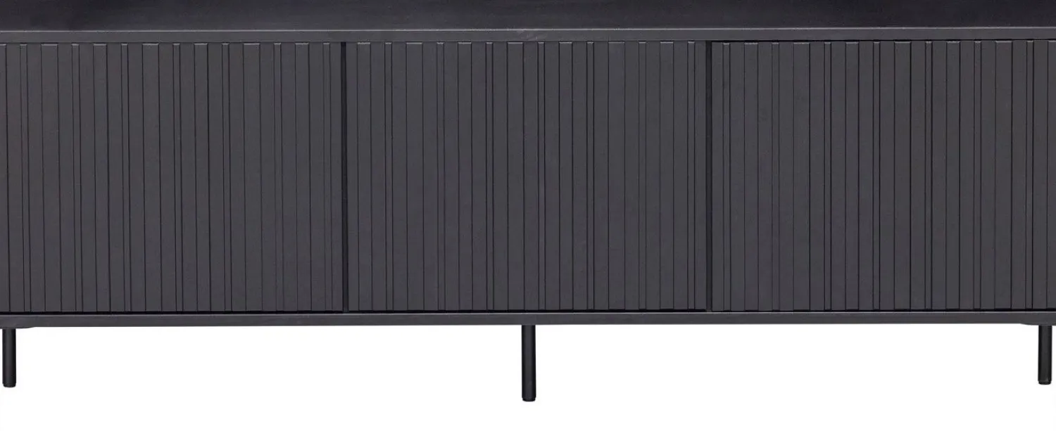 Tv-Meubels-WOOOD Gravure Medium Tv-meubel Black