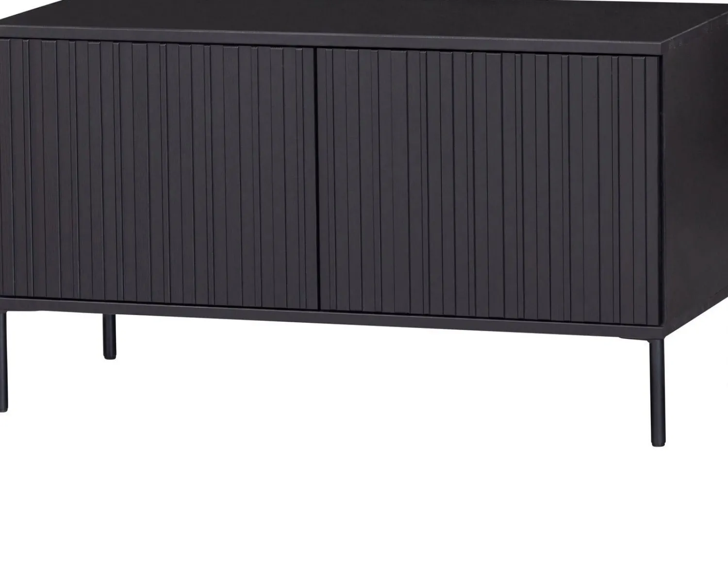 Tv-Meubels-WOOOD Gravure Small Tv-meubel Black