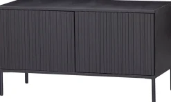 Tv-Meubels-WOOOD Gravure Small Tv-meubel Black