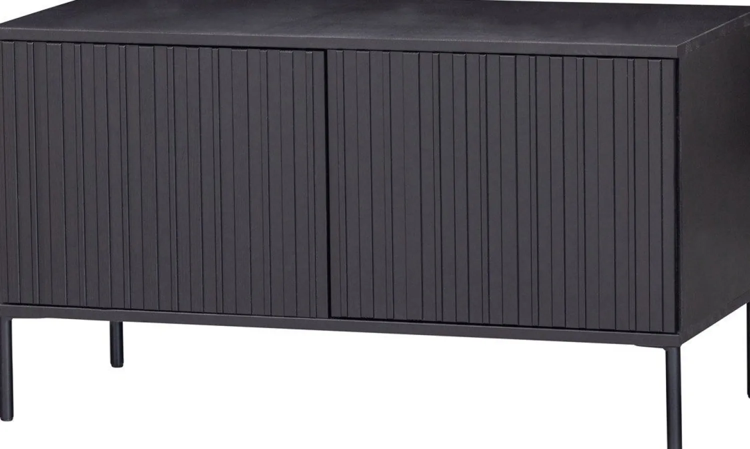 Tv-Meubels-WOOOD Gravure Small Tv-meubel Black