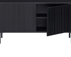Tv-Meubels-WOOOD Gravure Small Tv-meubel Black