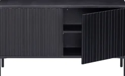 Tv-Meubels-WOOOD Gravure Small Tv-meubel Black
