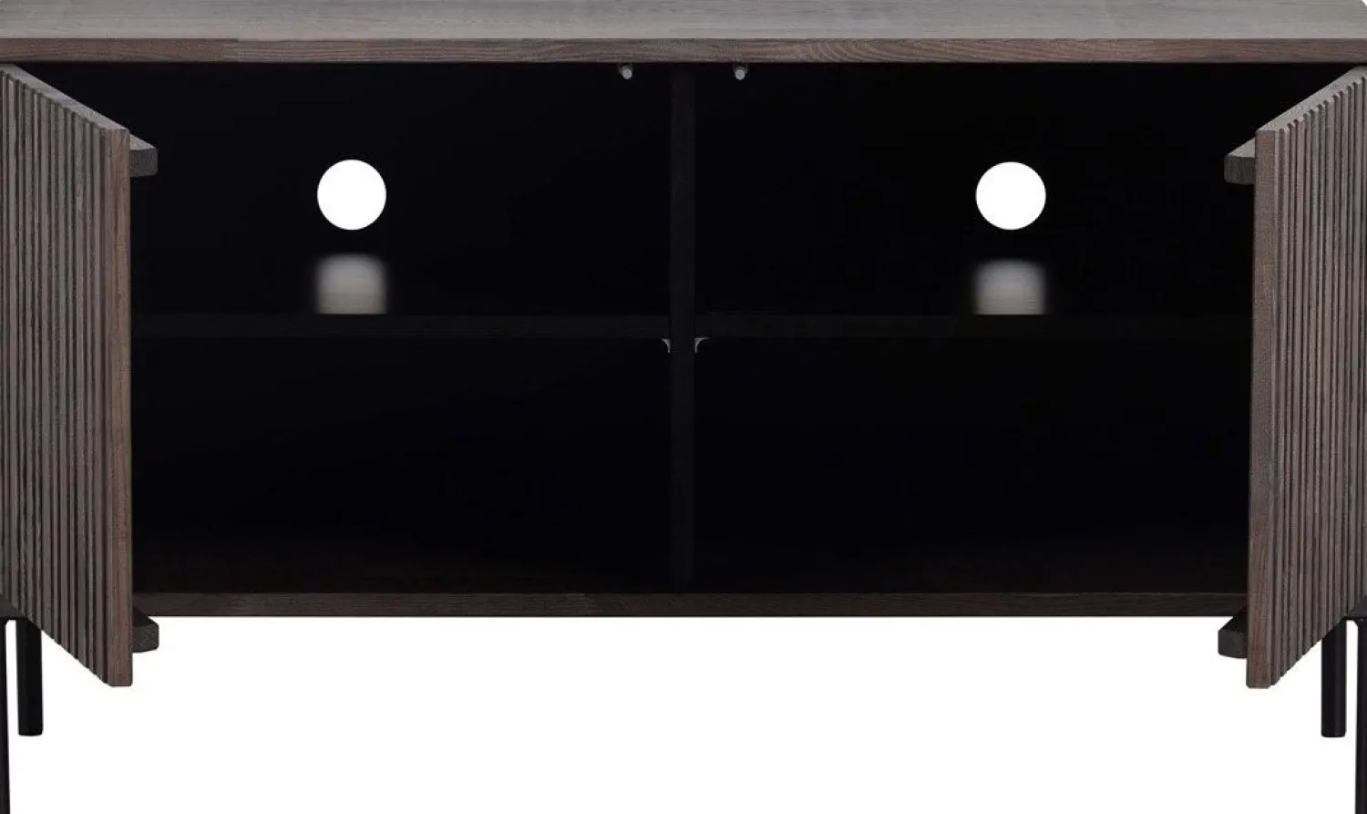 Tv-Meubels-WOOOD Gravure Small Tv-meubel Espresso