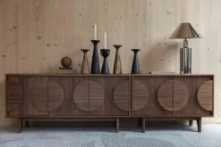 Dressoirs-Zuiver Groove Dressoir Bruin