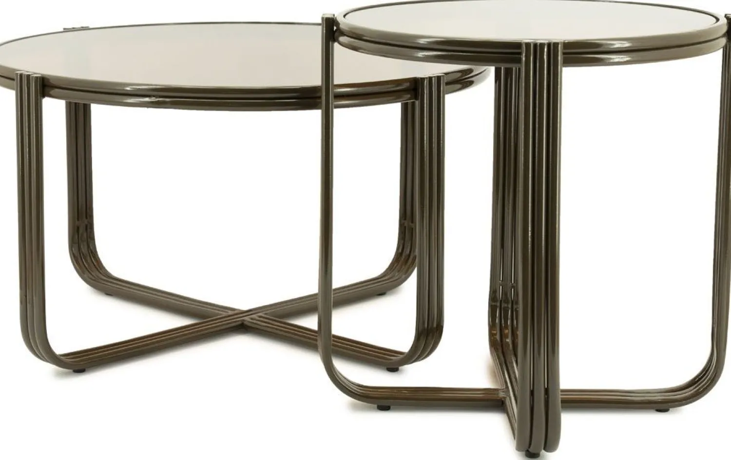 Glazen Bijzettafels-By Boo Groovy Bijzettafel Bruin