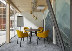 Houten Eettafels|Ronde Eettafels-Vitra Gueridon Eettafel Naturel