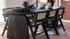 Eetkamerstoelen Met Armleuning-WOOOD Gunn Eetkamerstoel Black