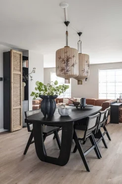 Eetkamerstoelen Met Armleuning-WOOOD Gunn Eetkamerstoel Black