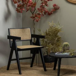 Eetkamerstoelen Met Armleuning-WOOOD Gunn Eetkamerstoel Black