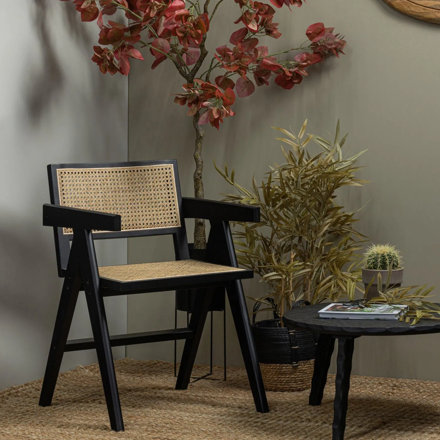 Eetkamerstoelen Met Armleuning-WOOOD Gunn Eetkamerstoel Black