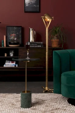 Marmeren Bijzettafels|Ronde Bijzettafels-Dutchbone Gunnar Bijzettafel Green