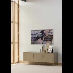 Tv-Meubels-WOOOD Gunnar 3-deurs Tv-meubel Mud