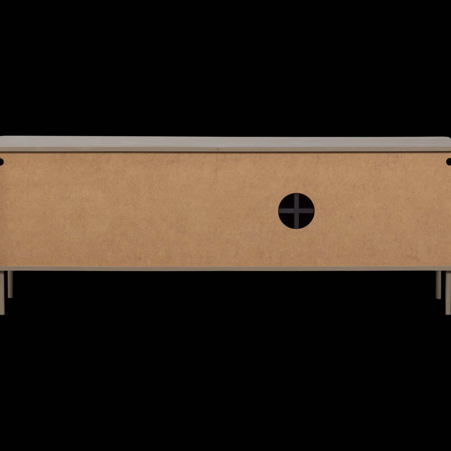 Tv-Meubels-WOOOD Gunnar 3-deurs Tv-meubel Mud