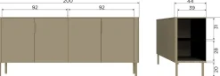 Dressoirs-WOOOD Gunnar Dressoir Matzwart
