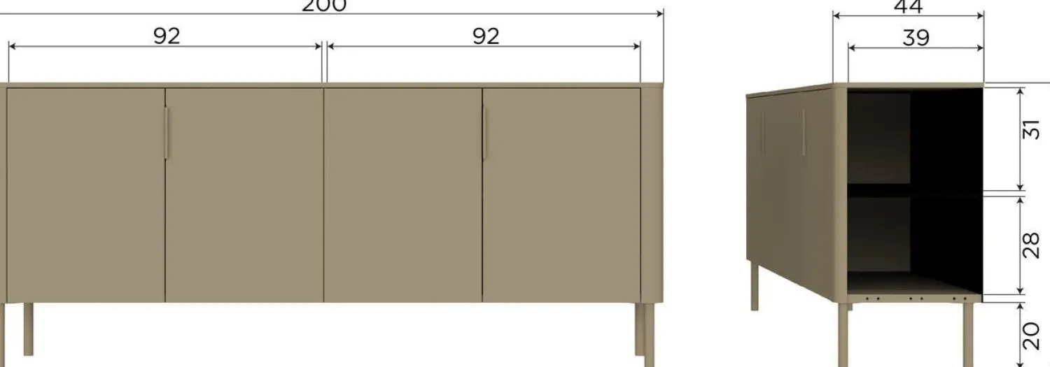 Dressoirs-WOOOD Gunnar Dressoir Matzwart