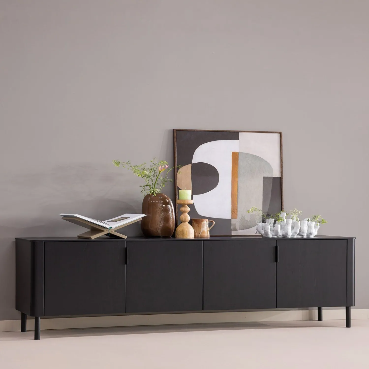 Dressoirs-WOOOD Gunnar Dressoir Matzwart