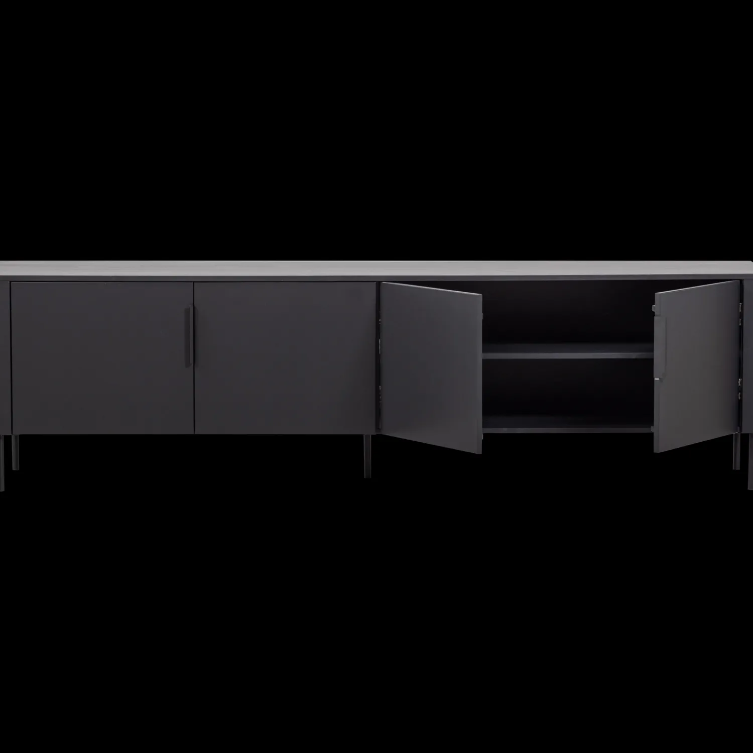 Tv-Meubels-WOOOD Gunnar Tv-meubel Matzwart