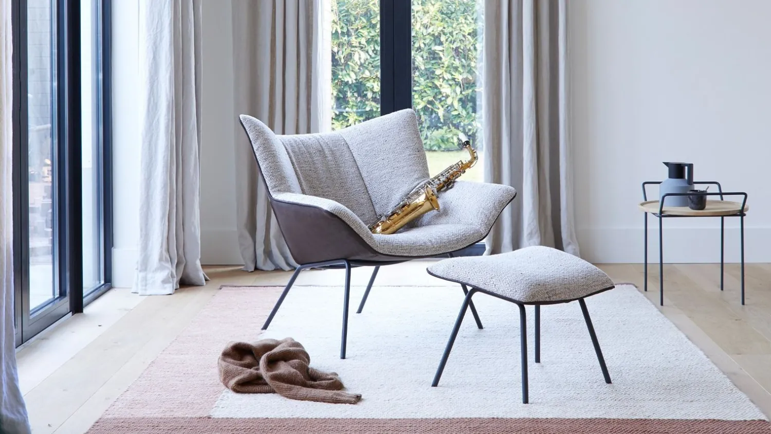 Draaifauteuils-LABEL Vandenberg Gustav Fauteuil Naturel