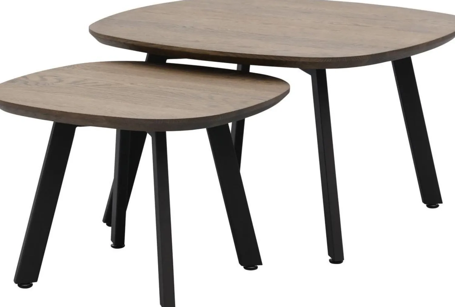 Vierkante Salontafels-Trendhopper Haiko Bruin Salontafel Deer Brown, Zwart