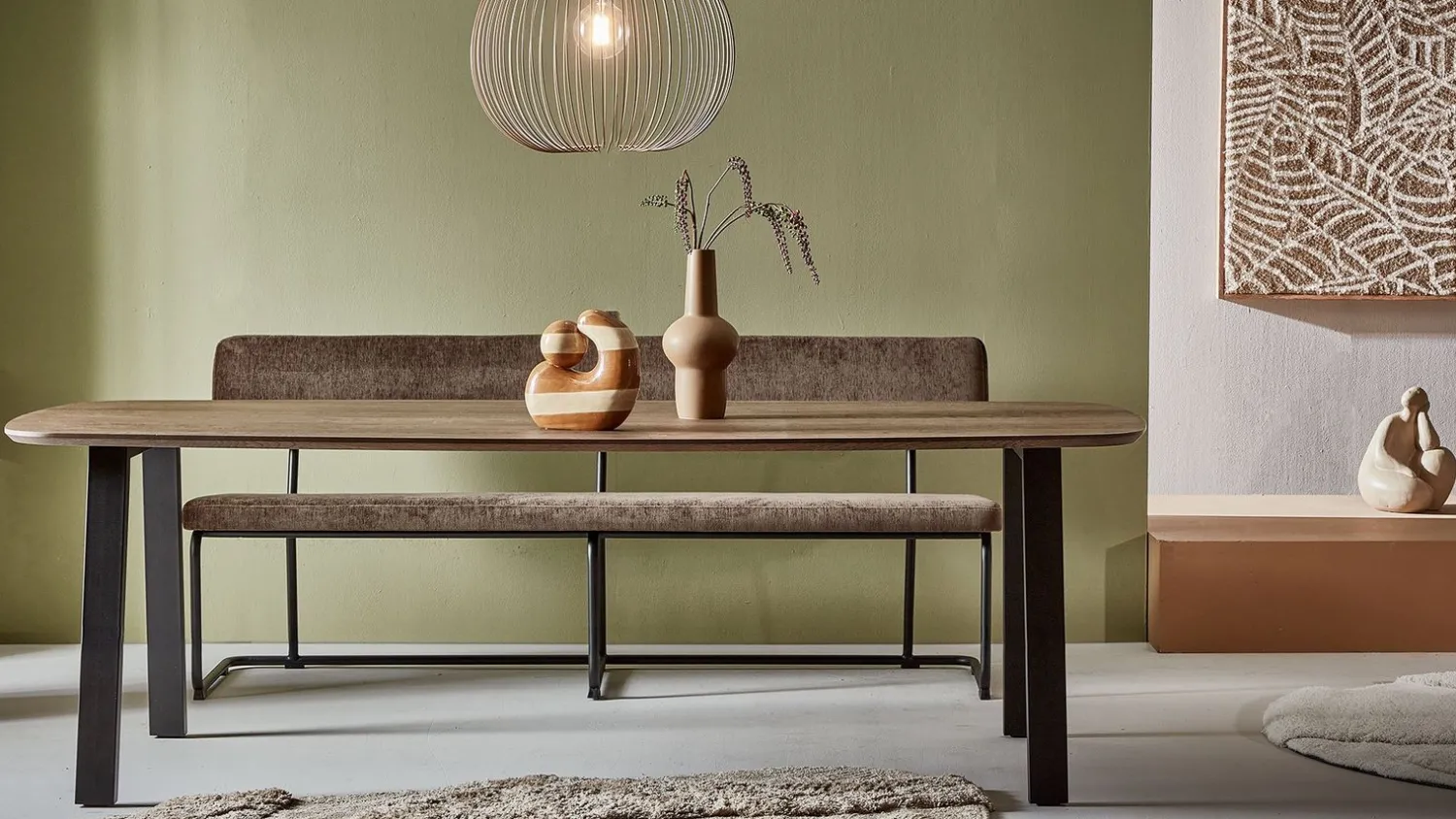Houten Eettafels|Ovale Eettafels-Trendhopper Haiko Eettafel Elephant Grey