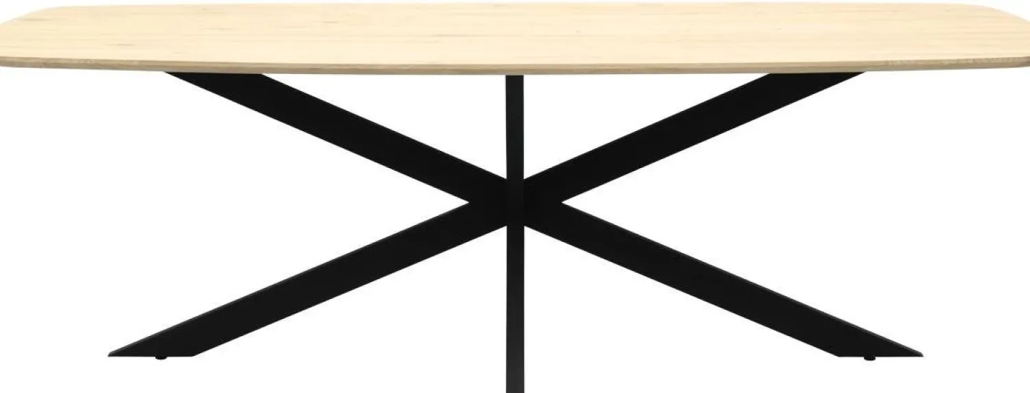 Houten Eettafels|Ovale Eettafels-Trendhopper Haiko Eettafel Elephant Grey