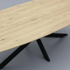 Houten Eettafels|Ovale Eettafels-Trendhopper Haiko Eettafel Elephant Grey
