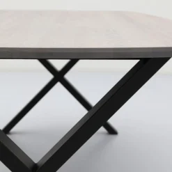 Houten Eettafels|Ovale Eettafels-Trendhopper Haiko Eettafel Elephant Grey