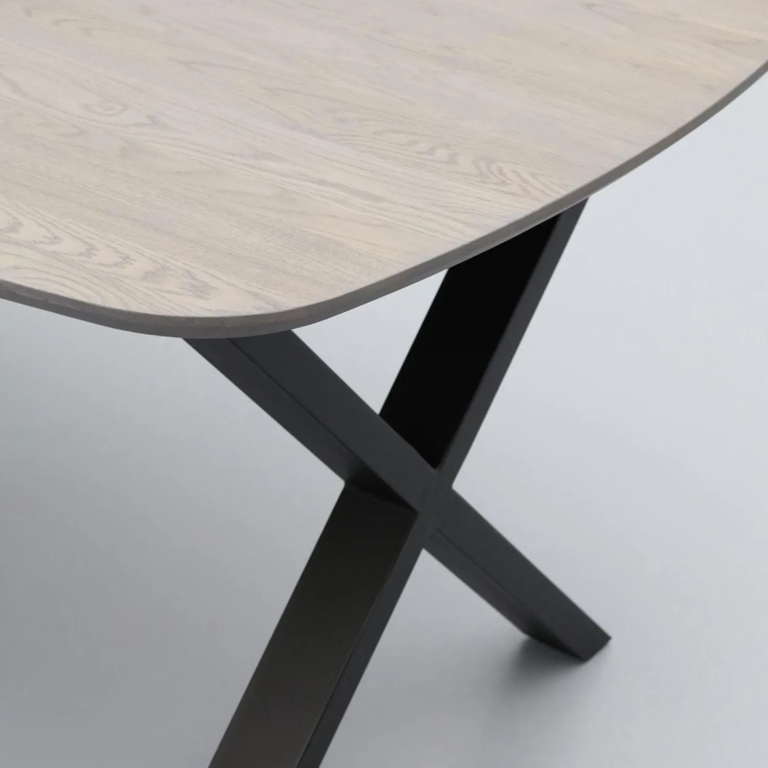 Houten Eettafels|Ovale Eettafels-Trendhopper Haiko Eettafel Elephant Grey