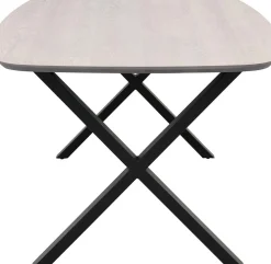 Houten Eettafels|Ovale Eettafels-Trendhopper Haiko Eettafel Elephant Grey