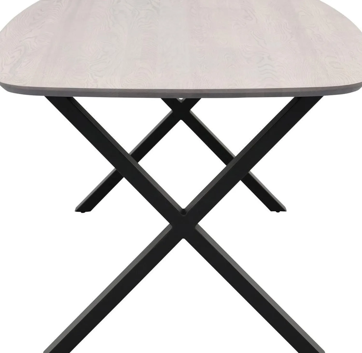 Houten Eettafels|Ovale Eettafels-Trendhopper Haiko Eettafel Elephant Grey