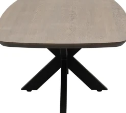Houten Salontafels-Trendhopper Haiko New Oval Salontafel Deer Brown, Zwart