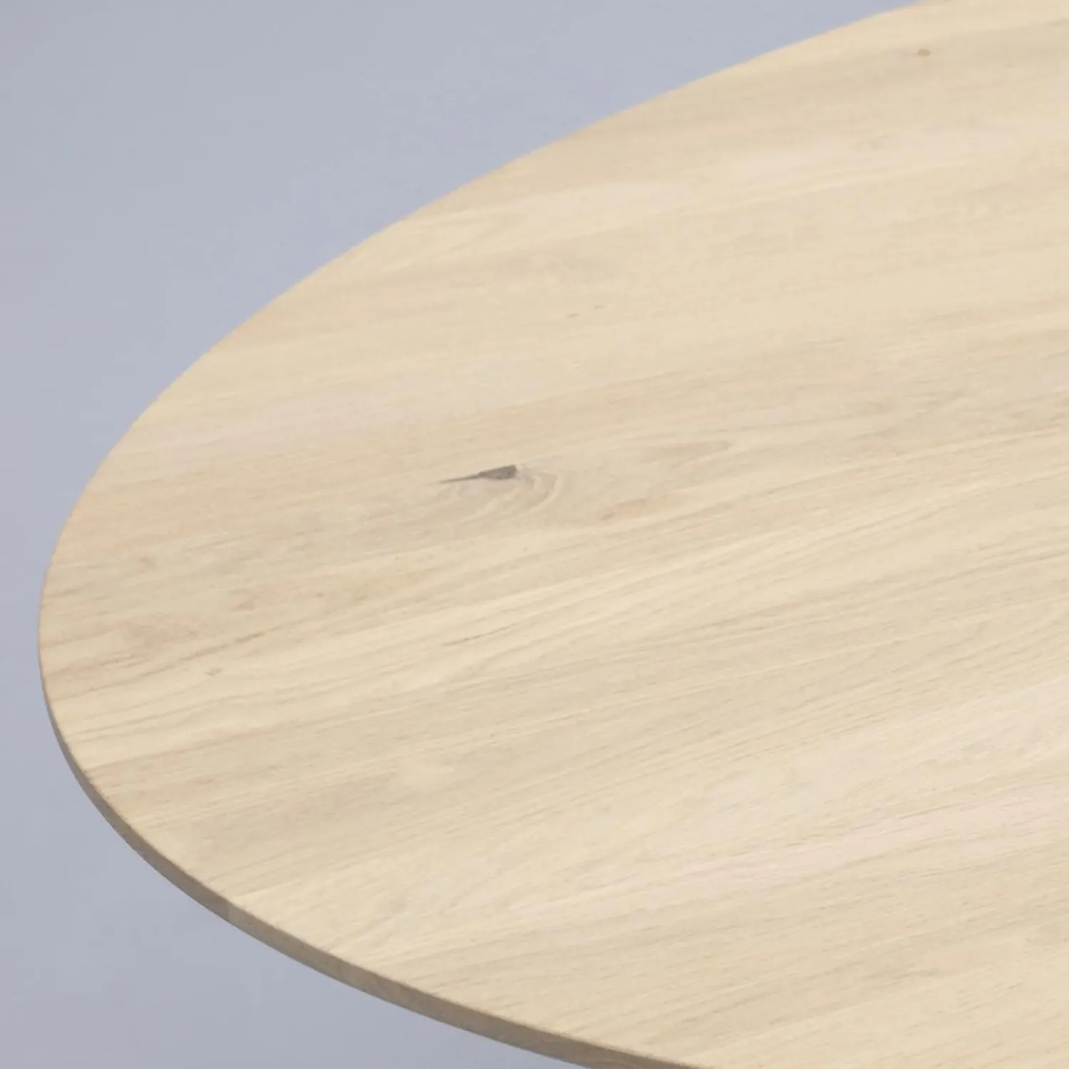 Houten Eettafels|Ovale Eettafels-Trendhopper Haiko Ovaal Eettafel Naturel, Zwart
